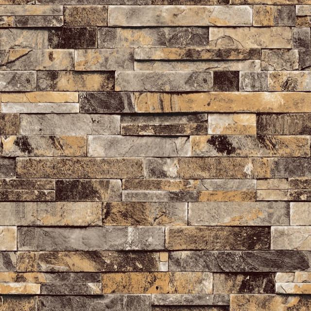 Stone wall brown tan pattern free wallpaper for tablet - medium preview image