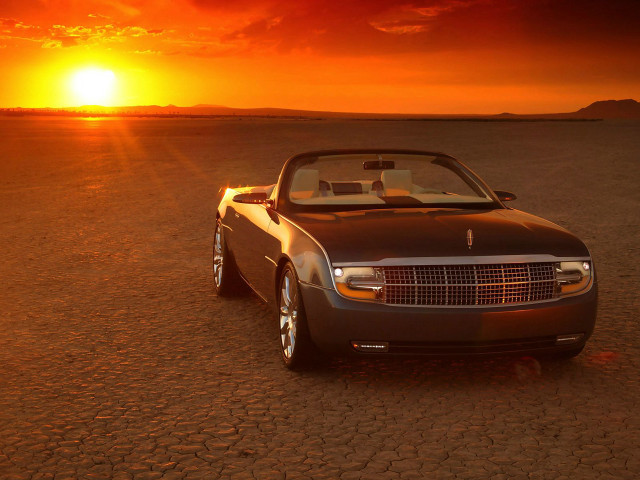 Desert car sunset matte painting free wallpaper for desktop - medium preview image