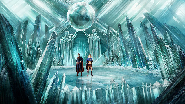 Frozen cave crystal ball fantasy free wallpaper for desktop - medium preview image