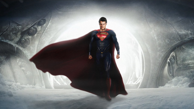 Superman suit snow cape closed free wallpaper for desktop - medium preview image