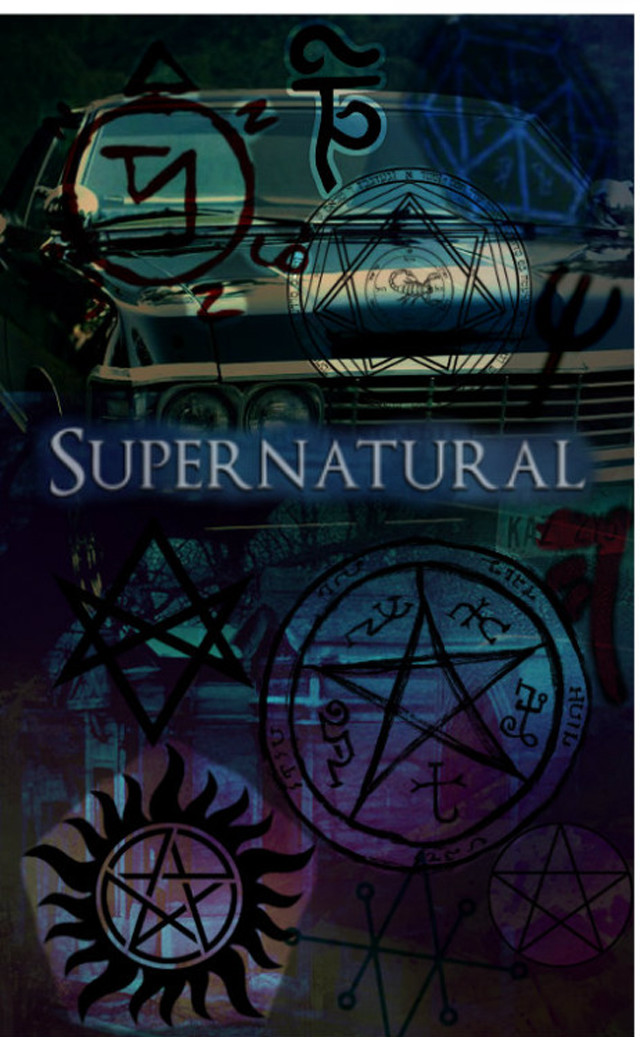 Supernatural car pentagramus hood gothic free wallpaper for mobile - medium preview image