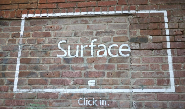 Brick wall sign window click free wallpaper for desktop - medium preview image