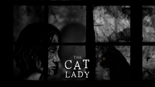 Cat lady looking out window free wallpaper for desktop - medium preview image