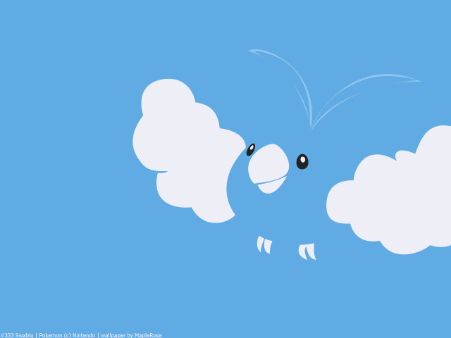 Cartoon character flying cloud blue free wallpaper for desktop - medium preview image