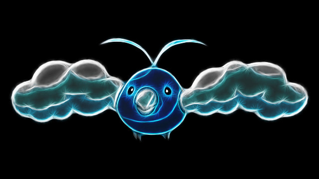 Blue bird two wings halo free wallpaper for desktop - medium preview image