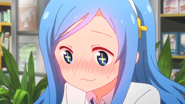 Girl blue hair blue eyes free wallpaper for desktop - medium preview image