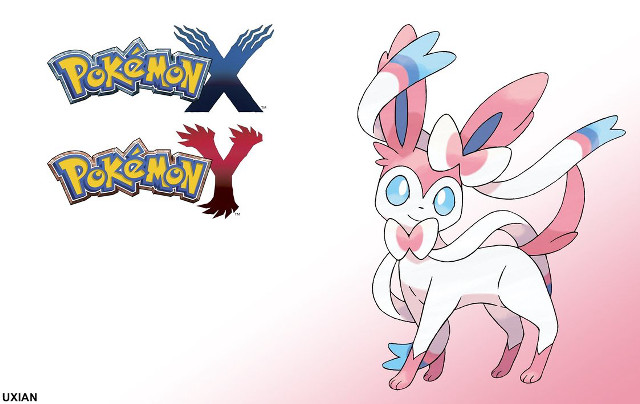 Pokemon logo pink white red free wallpaper for desktop - medium preview image