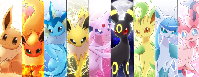 Pokemon group different colors sizes free wallpaper for desktop - medium preview image