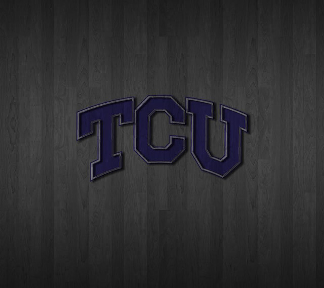 Tcu logo wooden wall black #2 free wallpaper for tablet - medium preview image