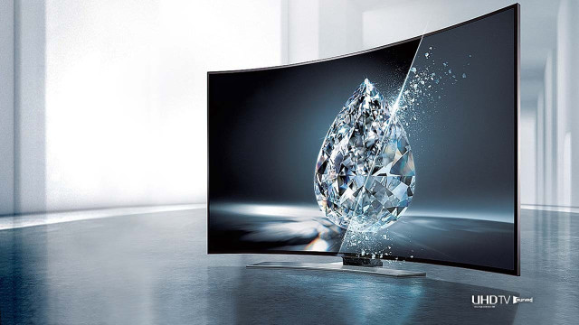 Curved tv diamond reflection screen free wallpaper for desktop - medium preview image