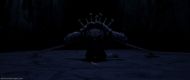 Creepy creature chains neck hands free wallpaper for desktop - medium preview image