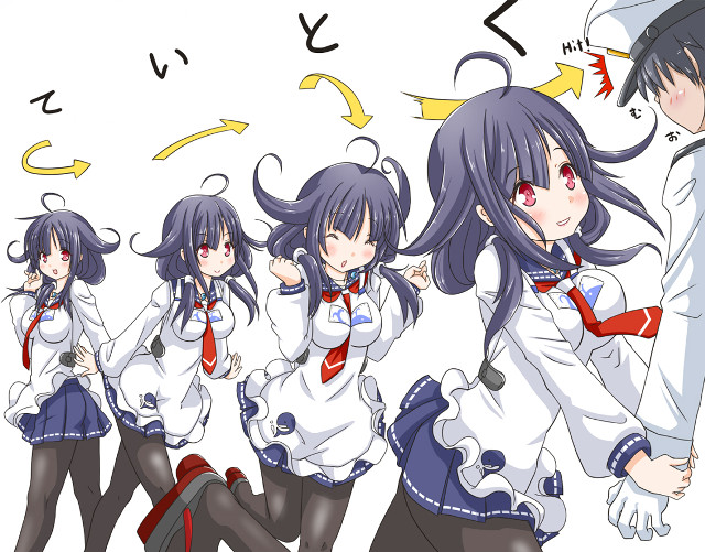 Anime girls long hair ties free wallpaper for desktop - medium preview image