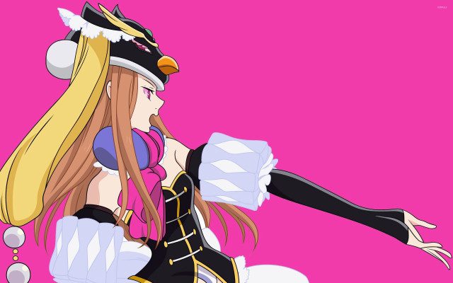 Woman costume blonde hair black free wallpaper for desktop - medium preview image