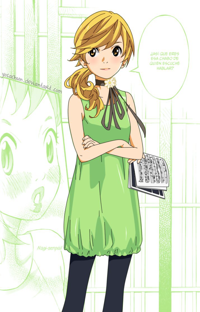 Girl green dress cat blonde free wallpaper for mobile - medium preview image