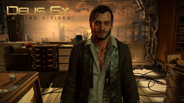 Man standing room clock desk free wallpaper for desktop - medium preview image