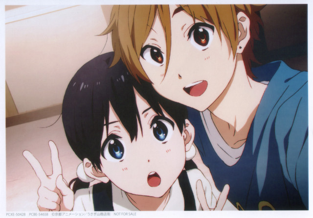 Anime characters posing camera friends free wallpaper for desktop - medium preview image