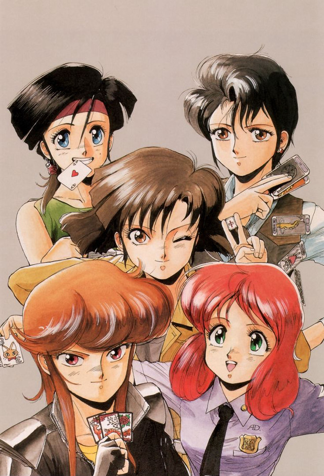 Anime characters group photo cat #2 free wallpaper for mobile - medium preview image