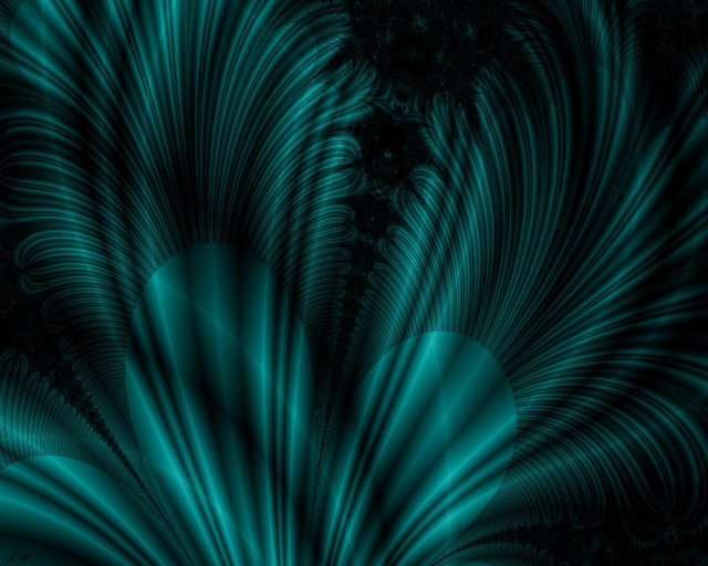 Blue black background large flower free wallpaper for desktop - medium preview image