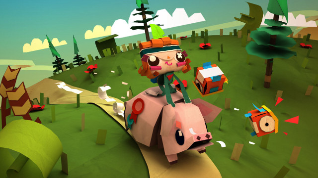 Cartoon pig toy ride world free wallpaper for desktop - medium preview image