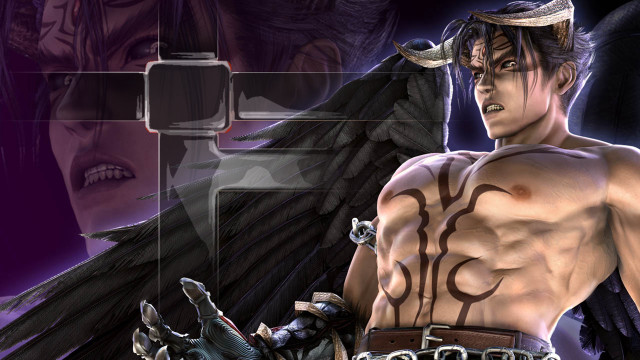 Horned man with wings chest free wallpaper for desktop - medium preview image