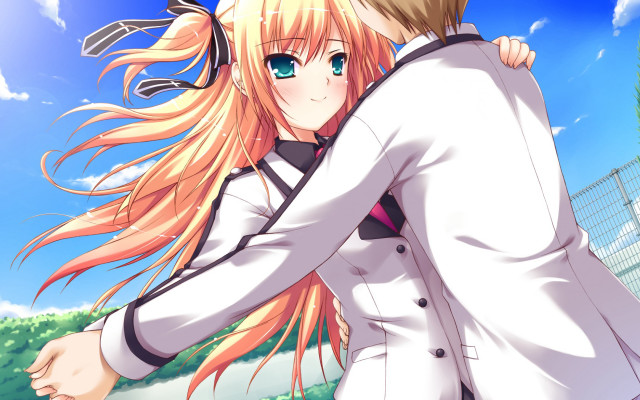 Girl long hair white jacket free wallpaper for desktop - medium preview image