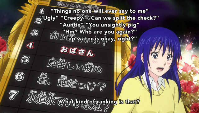 Girl blue hair sign picture free wallpaper for desktop - medium preview image