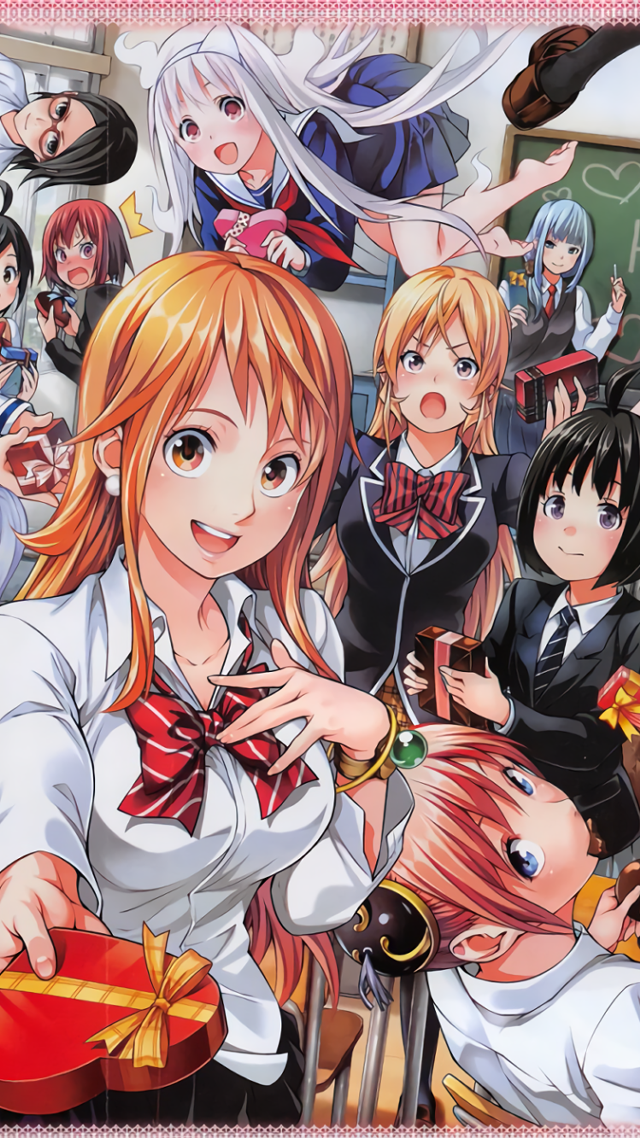 Anime girls classroom bowties longhair free wallpaper for mobile - medium preview image