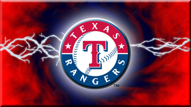 Texas rangers logo red background free wallpaper for desktop - medium preview image