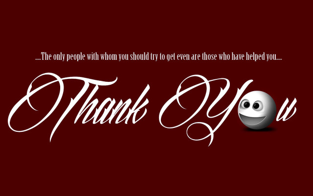 Thank you card ball smile free wallpaper for desktop - medium preview image