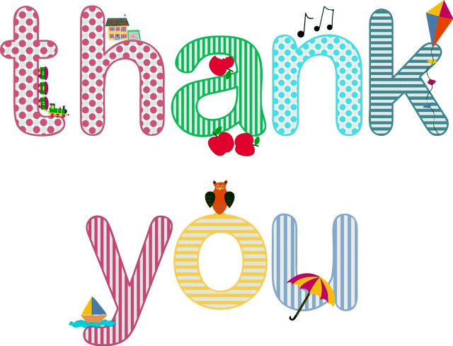 Thank you card bird umbrella free wallpaper for desktop - medium preview image