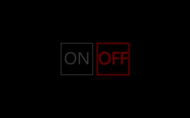 Red black sign on off free wallpaper for desktop - medium preview image
