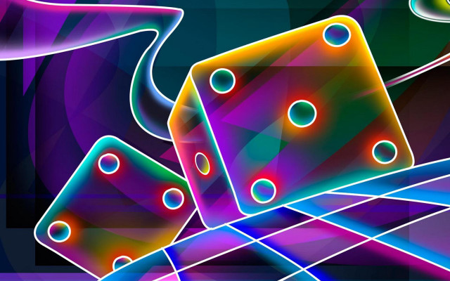 Colorful abstract background dices swirly #2 free wallpaper for desktop - medium preview image