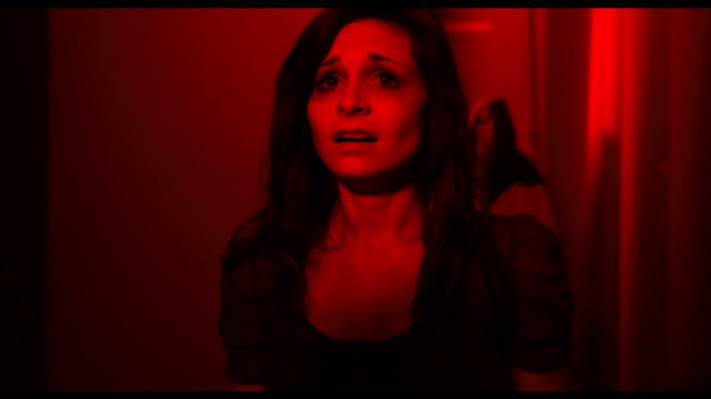 Woman dark room red light free wallpaper for desktop - medium preview image