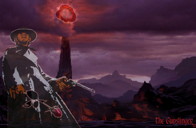 Man gun mountain redlight dali free wallpaper for desktop - medium preview image