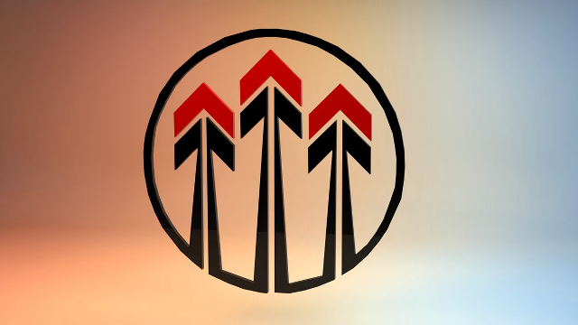 Circular logo arrows red circle free wallpaper for desktop - medium preview image