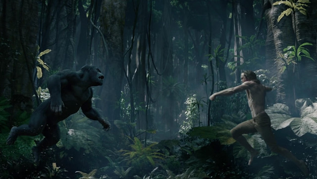 Jungle man gorilla primativism matte free wallpaper for desktop - medium preview image