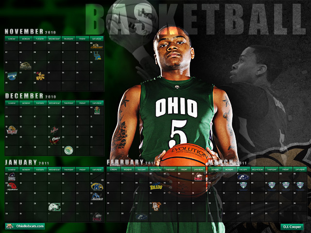 Basketball player holding ball calendar free wallpaper for desktop - medium preview image