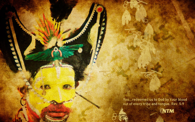 Woman headdress painting quote artwork free wallpaper for desktop - medium preview image