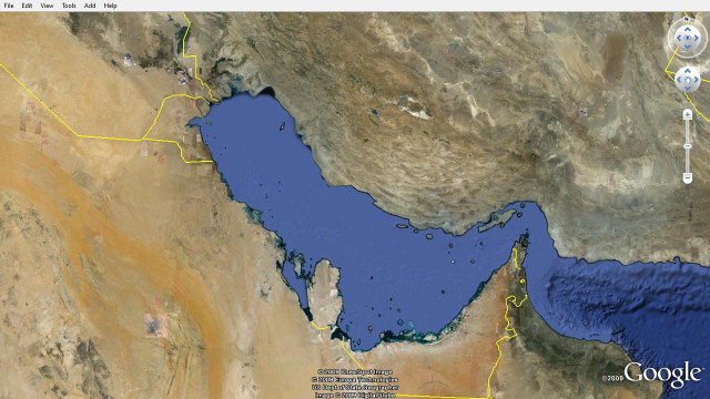 Middle east map blue lake free wallpaper for desktop - medium preview image