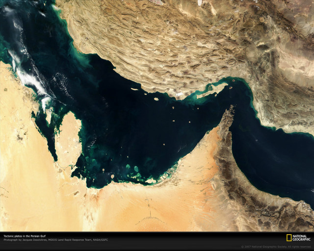 Satellite image body of water free wallpaper for desktop - medium preview image
