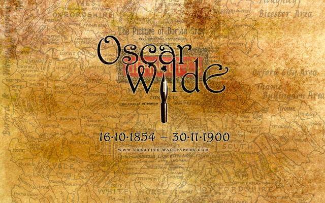 Poster cross oscar wilde map free wallpaper for desktop - medium preview image