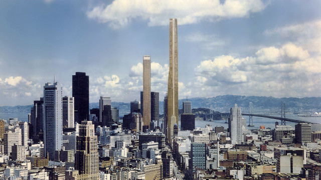 City tall buildings bridge blue free wallpaper for desktop - medium preview image