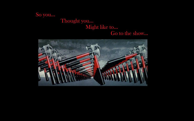 Red black structure caption image free wallpaper for desktop - medium preview image