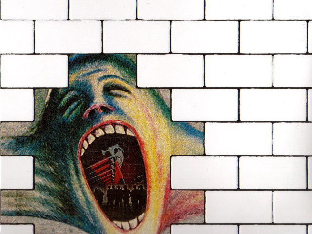 Man hammer mouth brick wall free wallpaper for desktop - medium preview image