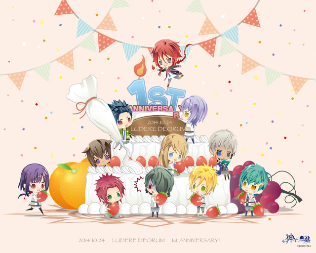 Anime characters cake number one free wallpaper for desktop - medium preview image