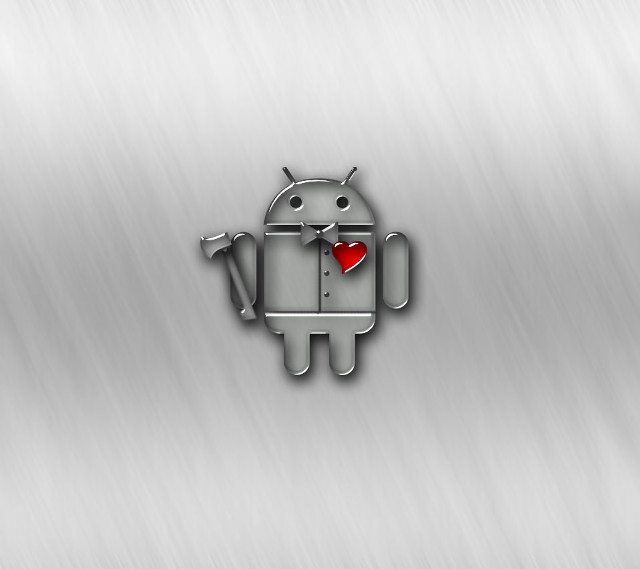 Metal heart robot hammer red free wallpaper for tablet - medium preview image