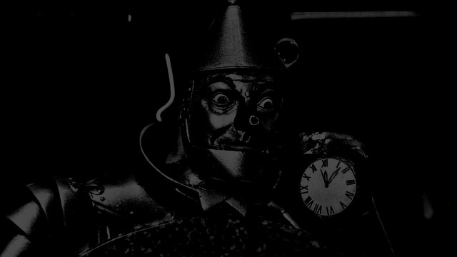 Man suit hat clock darkroom free wallpaper for desktop - medium preview image