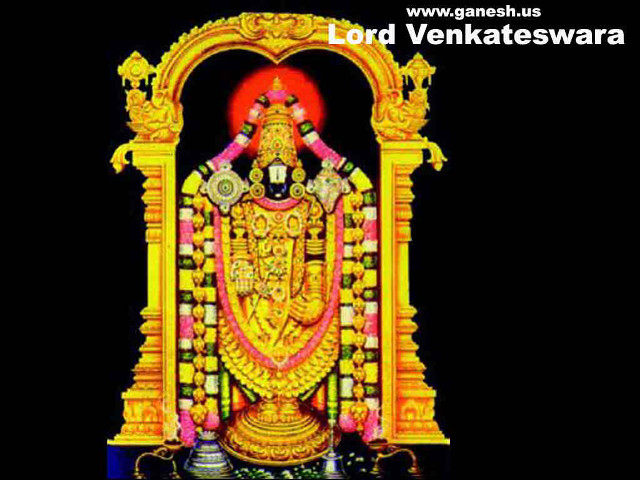 Venkateswara statue black background white free wallpaper for desktop - medium preview image