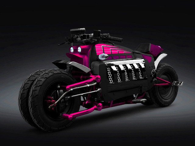 Pink motorcycle black background side free wallpaper for desktop - medium preview image