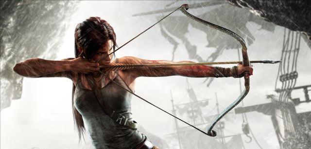 Woman bow arrow video game free wallpaper for desktop - medium preview image